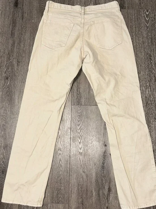 Old Navy Denim Jeans Straight Pants Men’s Size 32 X 32 Beige Built in Flex - Picture 4 of 5